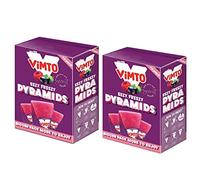 2 Pack Vimto Pyramids Ice Pops - The Unmistakable Taste of Vimto, Packed into a Pyramid - 16 TOTAL TRIANGLES - Suitable for Vegetarians