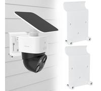 2 Pack Vinyl Siding Mount Compatible with Eufy SoloCam S340/E30/E42 and Eufy 4G LTE Cam S330 Solar Security Outdoor Camera Mounting Bracket No Drill,White