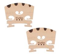 2 Pack Violin Bridge 4/4 Full Size Fine Grade Maple Violin Parts Music Instrument Replacement Maple Violins Bridge Violins Bridges Tool for 4/4 3/4 1/2 1/4 1/8 1/16 Replacements Parts
