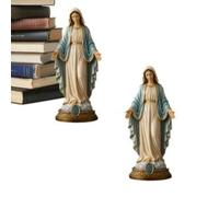 2-Pack Virgin Mary Statue Catholic, 20cm Blessed Virgin Mary Mother Figure