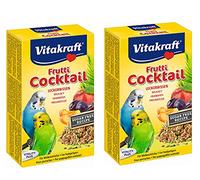 2 PACK VITAKRAFT BUDGIE FRUIT COCKTAIL FOOD SEED MIX EXTRA VITAMINS & MINERALS 200G