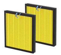 2 Pack Vital 100S Pet Care Replacement Filter for LEVOIT Vital 100S Air Puri-Fier, 3-in-1 Vital 100s-P HEPA and High-Efficiency Activated Carbon Filter, Replace Part #Vital 100S-RF-PA, Yellow