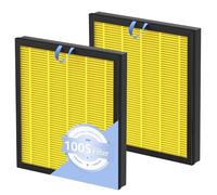 2 Pack Vital 100S Pet Care Replacement Filter for LEVOIT Vital 100S Air Purifier, 3-in-1 Vital 100s-P Hepa Filter and High-Efficiency Activated Carbon Filter, Replace Part #Vital 100S-RF-PA, Yellow