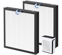 2 Pack Vital 100S Replacement Filter Compatible with LEVOIT Vital 100S Air Purifie-r, 3-in-1 H13 Grade True HEPA, High-Efficiency Activated Carbon Filter, Vital 100S-RF