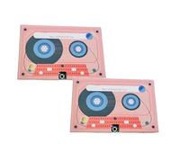 2 Pack Voice Recordable Greeting Card for Valentine's Day Easter, 60 Seconds Recorder Cassettes Talking Card, Custom Voice Message Birthday Cards Voices Gifts for Holiday, Friends & Family (B)