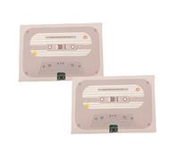 2 Pack Voice Recordable Greeting Card for Valentine's Day Easter, 60 Seconds Recorder Cassettes Talking Card, Custom Voice Message Birthday Cards Voices Gifts for Holiday, Friends & Family (F)