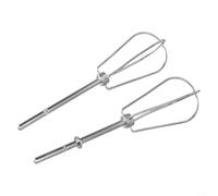 2 Pack W10490648 Beaters Attachments for KitchenAid-Hand Mixer, Stainless Steel Turbo Beaters for KitchenAid Mixer Replacement