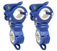 2 Pack Walking Stick Holders CHUNZHILAI Crutches Stick Bracket Crutch Holders Cane Holder for Drive Rollator Walker Wheelchair (Blue-Upgraded Version)