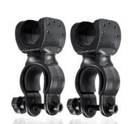2 Pack Walking Stick Holders CHUNZHILAI Crutches Stick Bracket Crutch Holders Cane Holder for Drive Rollator Walker Wheelchair (Black)
