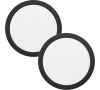 Loops 2 PACK Wall / Ceiling Flush Downlight Black Recess Spotlight 16.5W LED Loops Black