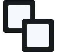 2 PACK Wall / Ceiling Flush Downlight Black Square Spotlight 5.5W LED