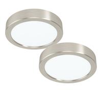 Satin Nickel 2 Pack Wall And Ceiling Led Lights - 10.5W 3000K Modern Design