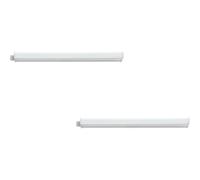 Loops 2 PACK Wall Flush Ceiling Light Colour White Shade White Plastic Bulb LED 3.2W Loops White