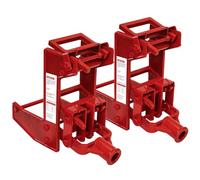 2 Pack Wall Jack, Portable Wall Jacks for Framing, Use with 1-1/2 X 3-1/2 in Fir Poles Or 1 in Od Steel Pipe, Malleable Casting Iron Wall Jack for Lifting Wall Beams, Capacity of Lifting 1,000 lbs