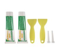 2-Pack Wall Mending Agent Drywall Repair Kit with Scrapers - Quick-Drying Spackle Paste for Holes and Cracks, Includes Nozzle Extenders