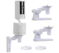 2 Pack Wall Mount Bracket for Ring Pan-Tilt Indoor Camera, 180° Angle Ceilling Mounting Bracket, Durable Plastic Holder for Surveillance Camera Indoor Outdoor, White