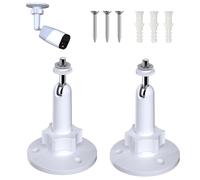 2 Pack Wall Mount Holder Compatible with Ring, Arlo, Eufy, Wyze, Nest Camera Indoor/Outdoor, for eufyCam SoloCam 360° Adjustable Mount Bracket with 1/4 Screw Thread for Security Camera