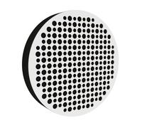 2 Pack - Wall-Mounted Acoustic Panel | Sound-Absorbing & Decorative Wood Panels for Echo Reduction | Home and Studio Acoustic Treatment | Color: [ White | CIRCLES]