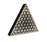 2 Pack - Wall-Mounted Acoustic Panel | Sound-Absorbing & Decorative Wood Panels for Echo Reduction | Home and Studio Acoustic Treatment | Color: [ Sonoma | TRIANGLE]