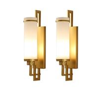 2 Pack Wall Sconce, Tradital Vintage Wall Lamp, Bathroom vanity light with Glass Shade, Industrial Cylinder Wall Mount Lighting Fixtures for Bedroom Vanity Mirror Hallway Kitch