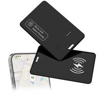 2-Pack Wallet Tracker Card for Apple Find My(iOS Only), Rechargeable iPhone Smart Card Wallet Finder Thin Finder, IPX7 Waterproof Keys Finder and Item Locator for Bags, Passports, Luggage Tags