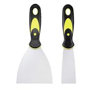 2 Pack Wallpaper Scrapers,1.5'', 4''Wide Putty Knife Set,Metal Spackle Knives Paint Tools for Drywall Decals DIY Decorating Removal Painting