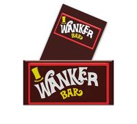 2 Pack - Wanker Bar - Funny Chocolate Novelty Wrappers Insults Joke Valentines Fathers Mothers Day Birthday Secret Santa Gift Present Rude (Chocolate Bar Not Included)