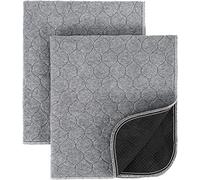 2 Pack Washable Dog Pee Pads - Instantly Absorbent and Reusable for Puppy Training - Waterproof Pet Mat for Rabbits, Guinea Pigs, Bunnies, and Small Animals - 60x45cm