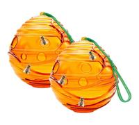 2 Pack Wasp Trap, Waterproof Wasp Nest Killer, Waterproof Yellow Jacket Traps, Hornet and Bee Flying Insect Traps for Garden Outdoor Courtyard (Orange)