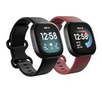 2 Pack Waterproof Bands Compatible with Fitbit Versa 4 / Versa 3 / Sense 2