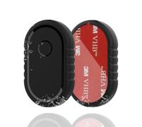 2 Pack Waterproof Case Compatible with Samsung Galaxy SmartTag2, Hidden Tracker Galaxy Smart Tag 2 Holder with 3M Adhesive Sticker, Anti-Lost Scratch Protective Cover for Samsung Tag2 (Black+Black)