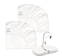 2 Pack Waterproof Changing Mat Covers, Soft Changing Mats for Baby Room, Contour Changing Mats, Changing Mat, Ultra Soft and Breathable, Fits Skip Hop, Keekaroo Peanut (2)