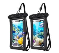 2 Pack Waterproof Floating Phone Pouch IPX8 Floatable Waterproof Phone Case with Lanyard Strap Universal Dry Bags Underwater Case Wallet for iPhone 15,14,13,12Pro Max Samsung,Up to 7.2" for Swimming