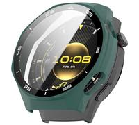 [2 Pack] Waterproof Hard Case with Tempered Glass Compatible with Huawei Watch GT 6 Pro（46mm）, Ultra-Thin Anti-Fall Protective Cover