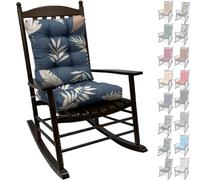 2 Pack Waterproof High Back Rocking Chair Cushs - 6 8cm Thick Padding for Indoor & Outdoor t - Ideal Replacement Seat Pads for Rattan Chairs Sofas & Sun Los (10S 43x43x8 53x43x8cm)