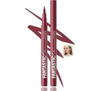 2-Pack Waterproof Liquid Eyeliner Pen with Precision Fine Tip for Sharp Lines & Cat-Eye Looks - Burgundy Red - Quick-Drying Formula, Smudge-Proof & Sweat Resistant