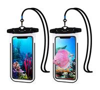 2 Pack Waterproof Phone Pouch,Universal Underwater Phone Case with Lanyard,Dry Bag for iPhone 15 14 13 Pro Max XR X XS Samsung S23 Ultra S23 Huawei P50 Mate 40 up to 7”,Perfect for Swimming Snorkeling