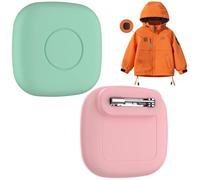 2-Pack Waterproof Silicone Case with Pin for Tile Mate 2024/2022 - Hidden GPS Tracker Holder for Kids, Teens, Elderly, Pets, Bags, Luggage - Anti-Lost & Anti-Scratch Cover - Pink/Green