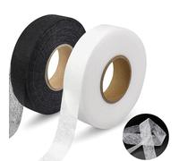 2-Pack Web Hemming Tape, 50M Each, 2cm Wide, Easy Iron-On Hem Tape for Quick Fabric Repairs, Alterations, and No-Sew Solutions
