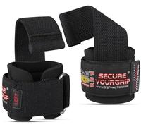 2 Pack Weight Lifting Straps Neoprene Padded Weight Lifting Straps for Weightlifting, Workout, Gym, Wrist Support, Alternative to Hooks (Black)