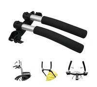 2 Pack Wheelchair Handle Extenders，Universal Adjustable Stroller Extension Rack，Handlebar Extension Push Bar for Wheel Chair & Indoor Exercise Bike