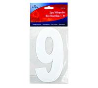 2 Pack Wheelie Bin Numbers - 9 by Ashley