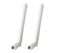 2-Pack White 3dBi Dual-Band WiFi Antennas - RP-SMA Male Connectors - Compatible with PC, Router, USB Adapter, PCI Card, CCTV, Monitor - Wireless Signal Booster for 2.4GHz & 5GHz