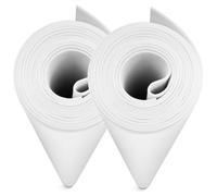 2-Pack White EVA Foam Sheets, MEARCOOH Large Size 1mm Thick EVA Foam Cosplay, 35.5''x59'' High Density 86kg/m3 Craft Foam for Cosplay Costume, DIY Projects (2PCS 1mm White)