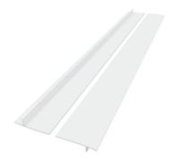 2 Pack White Silicone Stove Counter Gap Cover 25In Kitchen Gap Filler Heat Resistant Spills Beside Counter, Oven Washer And Dryer