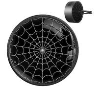 2 Pack White Spider Web Car Air Freshener, Car Vent Clip on Air Freshener, Personalised Air Outlet Vent Car Accessories for Car, Fan