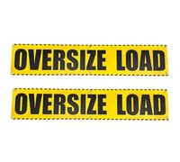 (2 Pack) Wide Load Sign | Oversize Load Sign | Oversized Load Equipment Banner for Trucks, Trailers, Escort Car | 12 inch x 60 inch