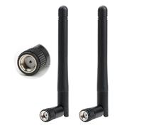 2 Pack WiFi Antenna RP-SMA WiFi Aerial 2.4GHz 5GHz 5.8GHz 3dBi MIMO Male Dual Band External Connector for Router Network Card USB Adapter Monitor PC