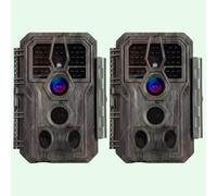 2-Pack Wildlife Trail Camera 48MP 1296P with Night Vision Motion Activated 0.1S Trigger Speed IP66 Waterproof for Hunting & home security | A280