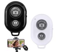 2-Pack Wireless Bluetooth Camera Remote Shutter Compatible with all IOS Android Devices with Bluetooth, Compact Portable Selfie Clicker Remote for Hands-Free Photos and Videos, for Tablets Smartphones
